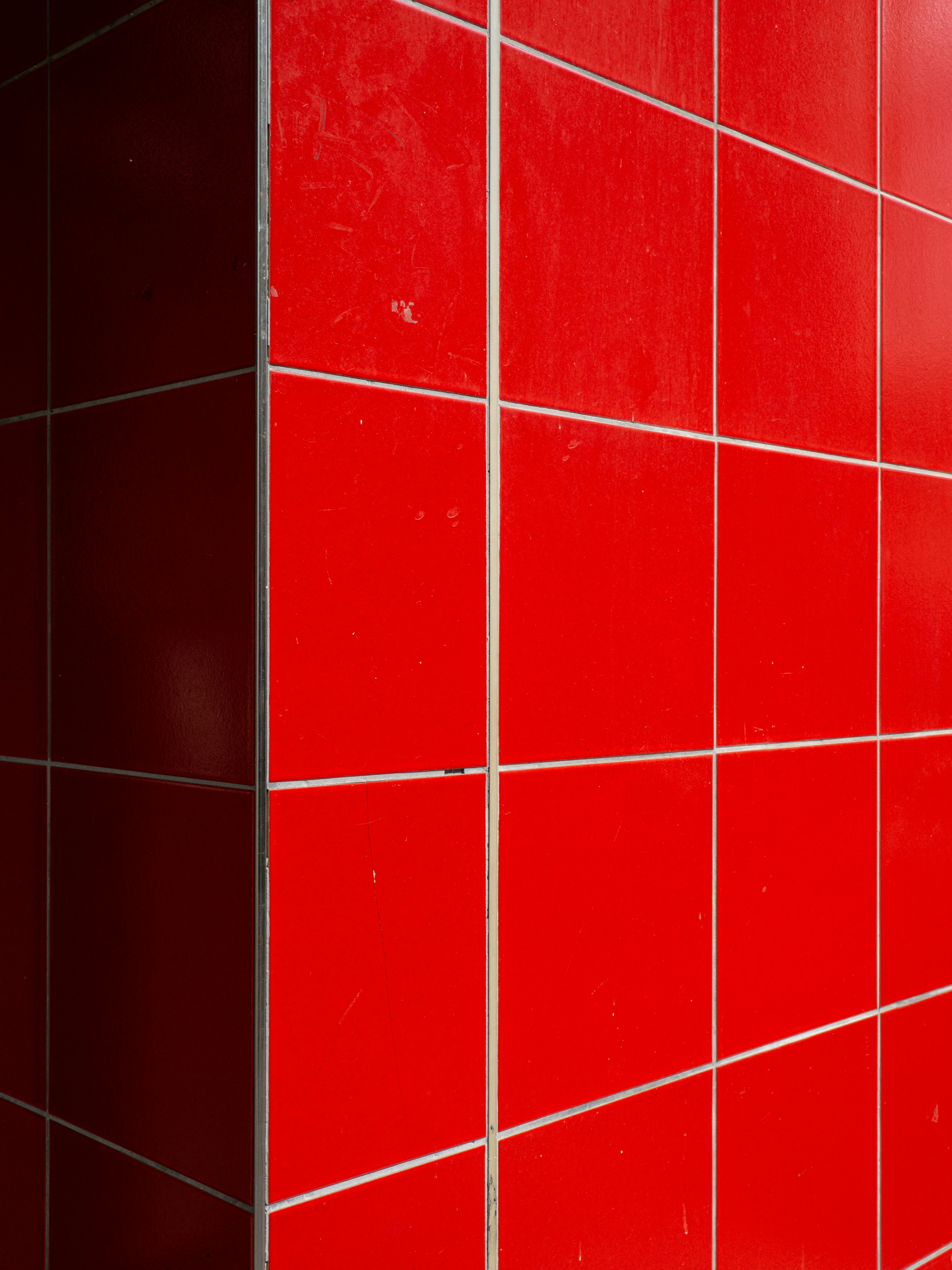 red and white ceramic tiles